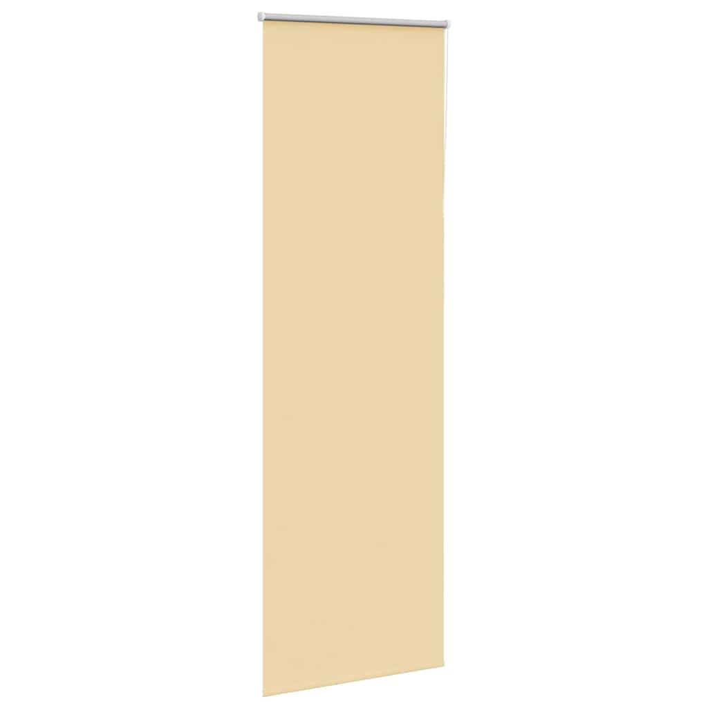 Roller Blind Blackout Beige 75x210 cm Fabric Width 70.7 cm Polyester